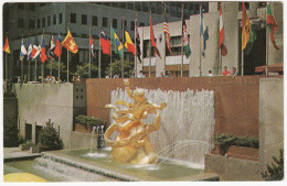 Rockefeller Center: Prometheus Fountain - New York City - (1965)  - (N.Y.C.,- USA) - Other Monuments & Buildings