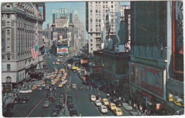 Times Square: OLDTIMER CARS, YELLOW CAB´S/TAXI´S - 'CAMEL','CHEVROLET' & 'PEPSI-COLA' Neon, Hotel Astor - Transportmiddelen