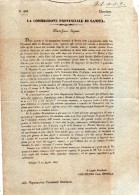 1842 BOLOGNA COMMISSIONE PROVINCIALE DI SANITÀ - Décrets & Lois