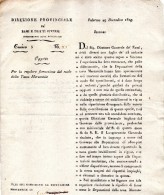 1829 PALERMO TASSA MERCANTILE - Décrets & Lois