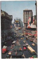 Times Square: MOVING-TRUCK,OLDTIMER TAXI-CAB'S ,AUTOBUS/COACH, CAR -New York City- (USA) - Transportmiddelen