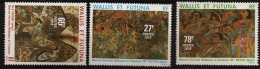 Wallis & Futuna 1979 N° 245 / 7 ** Tableau, Oiseau Du Paradis, Lances, Cases, Paon, Sutita, Pilioko, Chasse, Fleur Poule - Unused Stamps