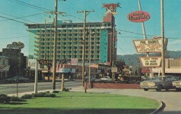 Lake Tahoe Stateline California-Nevada, Harrah's Resort, Lodging, Street Scene Auto, C1960s Vintage Postcard - Autres & Non Classés