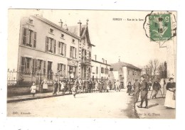 CPA  88 NOMEXY Rue De La Gare Animation Maisons 1918 - Nomexy