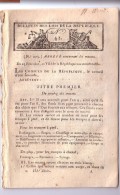 Intendance Détaillée Pour Troupes à Pied & à Cheval  - Bulletin Des Lois N° 42 An VIII - Décrets & Lois