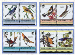 Montserrat ** N° 588 à 595 - J.J. Audubon. Oiseaux  - - Montserrat