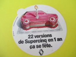 Automobile/RENAULT/22 Versions De Supercinq En 1 An ça Se Fête/ Années 1985-1990    ACOL87 - Adesivi