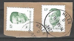 Ocb Nr Boudewijn Baudouin Velghe Centrale Stempel Halen - 1981-1990 Velghe