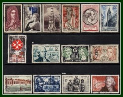 France Entre N° 1008 Et 1081 Obl. Et Neuf 1955 /6 (cote à Voir) - Collections