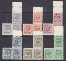 Belgie 1952 Preo 41 (1-VII-51 / 30-VI-52) 6v  3x  ** Mnh (32701B) - Typos 1936-51 (Petit Sceau)