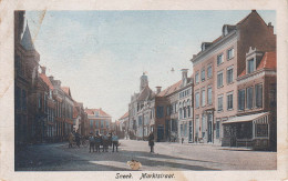 CPA AK Sneek Snits Marktstraat Marktstrasse Friesland Sudwest Fryslan A Leeuwarden Herenveen Nederland Holland Pays Bas - Sneek