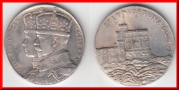 ** GRANDE-BRETAGNE - GREAT BRITAIN - MEDAILLE - MEDAL - STET FORTUNA DOMUS 1910-1935 SILVER JUBILEE GEORGE V - ARGENT ** - Monarchia/ Nobiltà