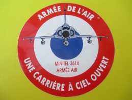 Militaire/Armée De L´Air/ Une Carriére à Ciel OuvertFascal Removable/ 1985-1990         ACOL94 - Adesivi