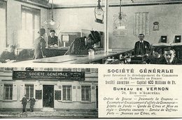 Y77  / REPRO CPA SOCIETE GENERALE BUREAU DE VERNON - Banques