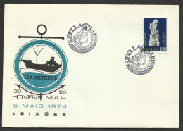 Portugal Cachet Commemoratif Stella Maris Association Maritime Leixoes 1974 Event Pmk Maritime Association - Postal Logo & Postmarks