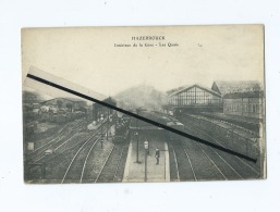 Delcampe - CPA  -  Hazebrouck  - Interieur De La Gare - Les Quais  (train , Locomotive , Wagons ) - Hazebrouck