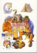 Australie Entier Postal Camping Tente Crocodile (rugby Sur Le Cachet) - Otros