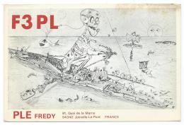 CARTE QSL FRANCE F3PL, RADIO AMATEUR, JOINVILLE LE PONT, VAL DE MARNE 94 - Radio Amateur