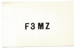 CARTE QSL FRANCE F3MZ, RADIO AMATEUR, STATION RADIO EXPERIMENTALE, ECOLE DE BOUSSANGE, POSTE AMNEVILLE, MOSELLE 57 - Radio Amateur