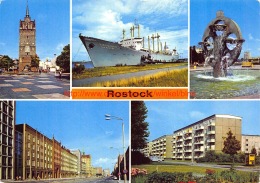 Rostock. Kröpeliner Tor, Schiff Frieden, Parlowstrasse - Rostock