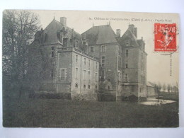 CHIN 0916 - CLERE - CHATEAU DE CHAMPCHEVRIER  FACADE NORD - Cléré-les-Pins