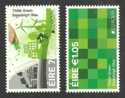 IRELAND 2016 EUROPA THINK GREEN CYCLING WIND TURBINES ENERGY SET MNH - Unused Stamps