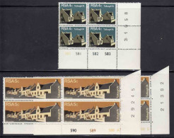 South Africa RSA - 1974 - Restoration Of Tulbagh - Complete Set Control Blocks - Ungebraucht