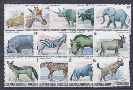 Burundi - 879/891 - 589/601 - WWF Animals - No Logo - 1982 - MNH - Ungebraucht
