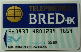 FRANCE - BREDEX Specimen - For Bradex Bank 1980 - 81 - Telefoonkaarten Voor Particulieren