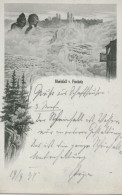 RHEINFALL V. FISCHETZ → Sehr Alte Und Gut Erhaltene Litho-Karte Anno 1897 - Other & Unclassified