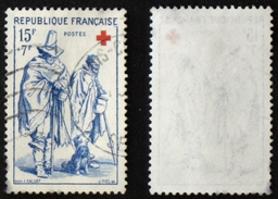 N° 1140 CROIX ROUGE 1957 TB Cote 4€ - Used Stamps