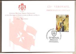 SMOM - Cartolina Con Annullo Speciale: 121° Veronafil - 2013 - Malta (la Orden De)