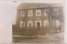 LÖßNITZ Erzgebirge Einzelhaus Lössnitz Belebt Original Private Fotokarte Im Winter 13.6.1914 Ortsstempel FREIBERG - Lössnitz