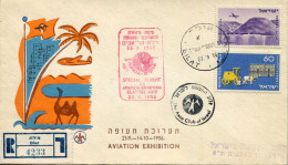 ISRAEL 1956 EILAT-TEL AVIV FLIGHT COVER - Lettres & Documents