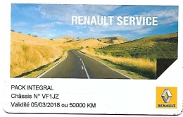 @+ CARTE Renault Service - Pack Integral 50 000 Km - Lavage Auto