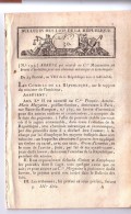 Invention Cheminée Mécanique, Pompe Hydr, Tribunaux Criminels Gap Draguignan Mézières -  Bulletin Des Lois N° 30 An VIII - Décrets & Lois