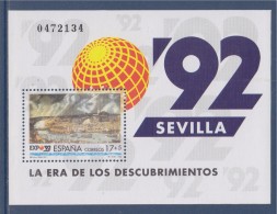 = Bloc Sevilla92, La Era De Los Descubrimientos, Espagne, L'Ere Des Découvertes, 1 Timbre Neuf Gommé Expostion Séville - Blocs & Hojas