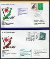 1979 Japan Lufthansa First Flight Covers (2) Tokyo / Frankfurt - Poste Aérienne