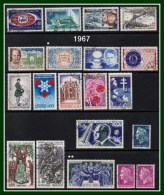 France Entre N° 1515 Et 1539 Obl. Et Neuf 1967 ( Cote à Voir) - Collections