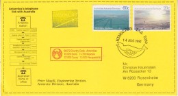 AAT 1991 Postcard Antarctica's Telephone Link With Austria Ca Kingston 14 Aug 1991 (32713) - Covers & Documents