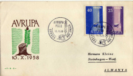 Türkei 1958 Mi 1610-1611 FDC CEPT [091016KVI] - Covers & Documents