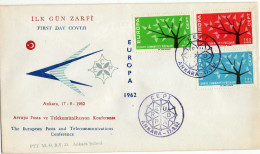 Türkei 1962 Mi 1843-1845 FDC CEPT [091016KVI] - Lettres & Documents