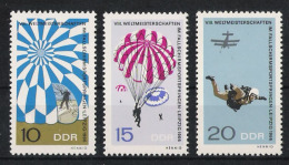 DDR 1966 Mi# 1193-95 ** MNH Sport Fallschirmspringen Parashuting - Parachutisme