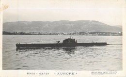 SOUS MARIN AURORE PHOTOGRAPHE TOULON MARIUS BAR NAVIRE DE GUERRE  PAQUEBOT BOAT TRANSPORT BATEAU - Submarines