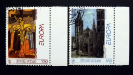 Vatikan 1099/00 Oo/used, EUROPA/CEPT 1993, Gemälde Von Felice Casorati Und Maurice Utrillo - Oblitérés