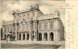 ITALIE, TORINO, Facciata Moderna Del Palazzo Carignano, 1903 , 2 Scans - Palazzo Carignano