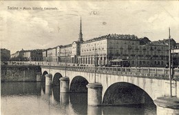 ITALIE, TORINO, Ponte Vittorio Emanuele, 1920, 2 Scans - Palazzo Madama