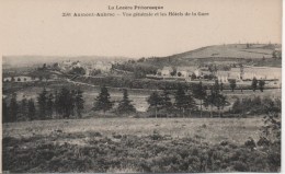 AUMONT AUBRAC   VUE GENERALE ET LES HOTELS DE LA GARE - Aumont Aubrac