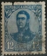 ARGENTINA 1908 -1909. General San Martin - Watermark 3,4 Or Unwatermarked. USADO - USED. - Usados