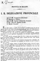 1855 BELLUNO - APERTURA SCUOLE FEMMINILI - Décrets & Lois